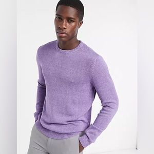 Brooks Brothers Lavender Supima Cotton Crewneck Sweater